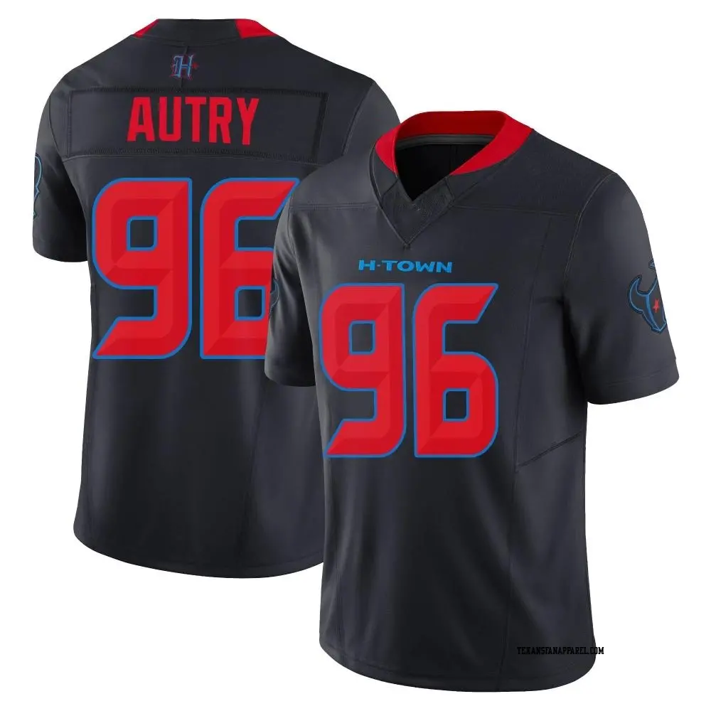 Limited Navy Men's Denico Autry Houston Texans 2nd Alternate Vapor F.U.S.E. Jersey