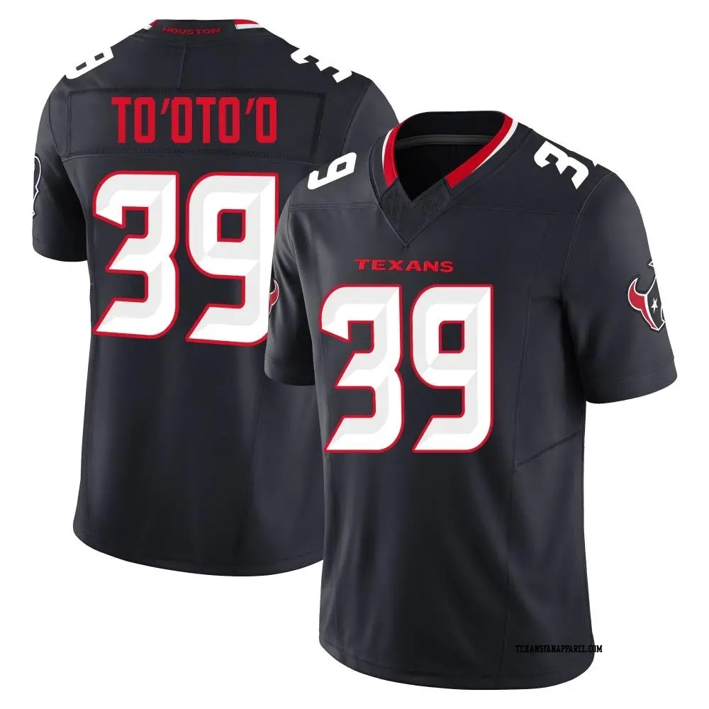 Limited Navy Men's Henry To'oTo'o Houston Texans Alternate Vapor F.U.S.E. Jersey
