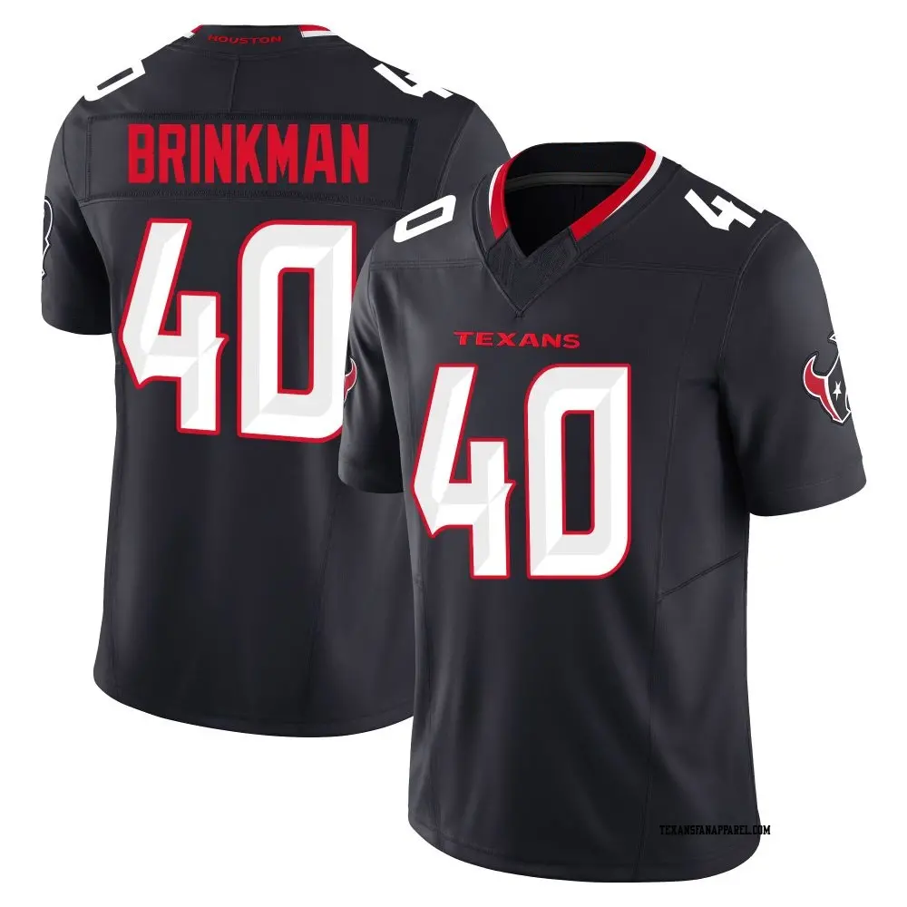Limited Navy Youth Austin Brinkman Houston Texans Alternate Vapor F.U.S.E. Jersey