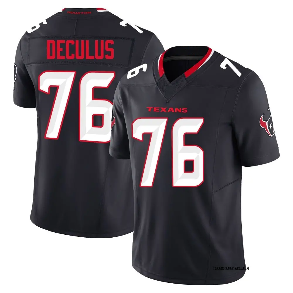 Limited Navy Youth Austin Deculus Houston Texans Alternate Vapor F.U.S.E. Jersey