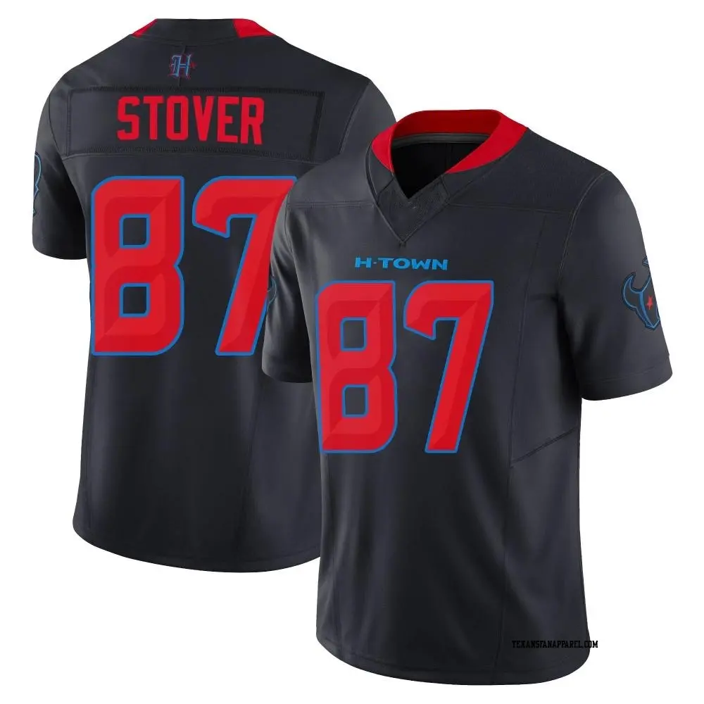 Limited Navy Youth Cade Stover Houston Texans 2nd Alternate Vapor F.U.S.E. Jersey