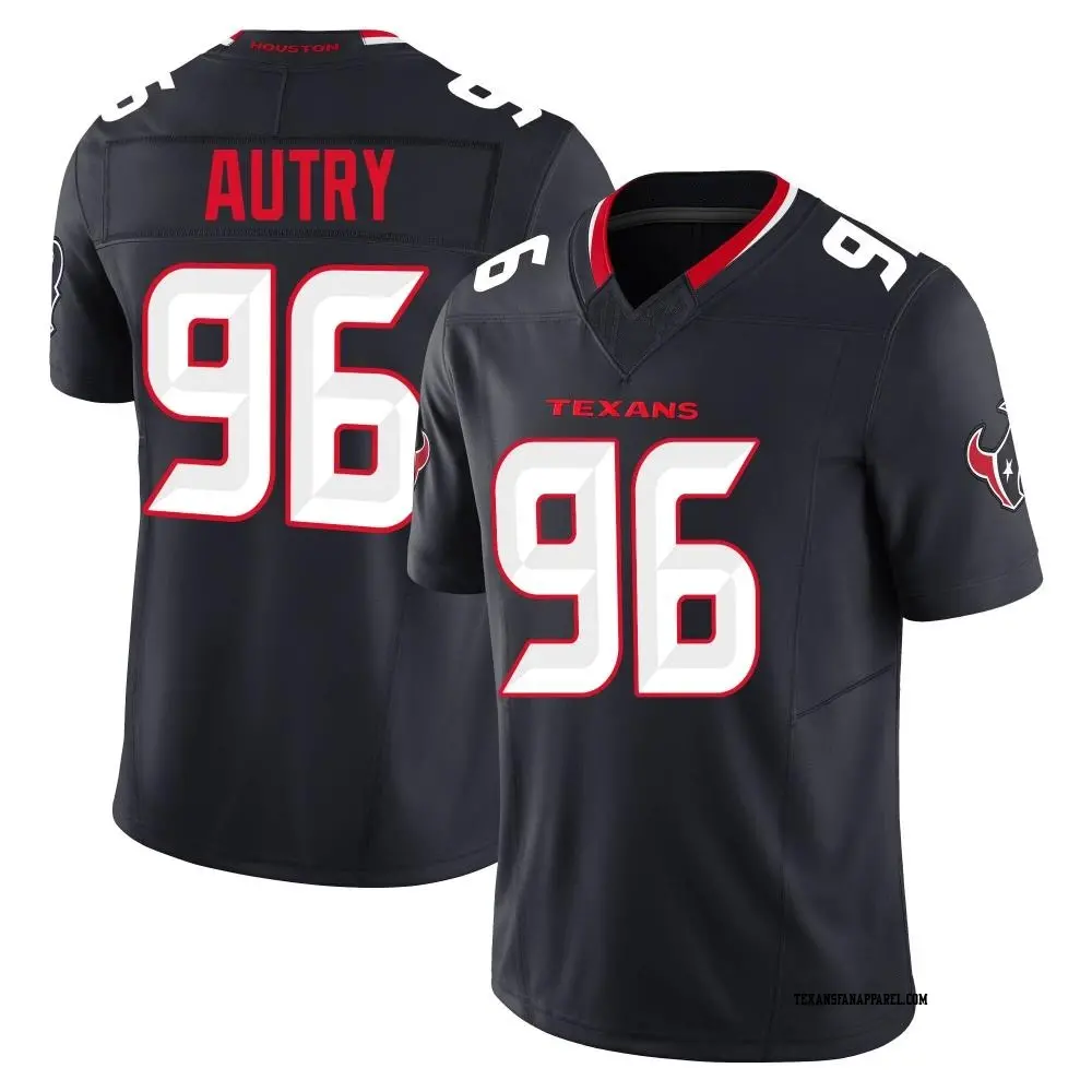 Limited Navy Youth Denico Autry Houston Texans Alternate Vapor F.U.S.E. Jersey