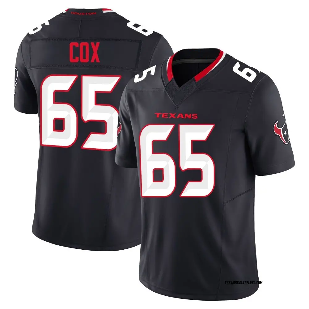 Limited Navy Youth Eli Cox Houston Texans Alternate Vapor F.U.S.E. Jersey