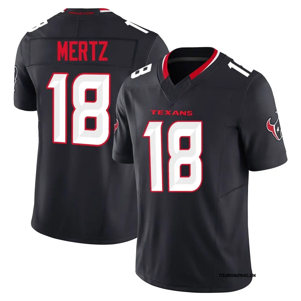 Limited Navy Youth Graham Mertz Houston Texans Alternate Vapor F.U.S.E. Jersey