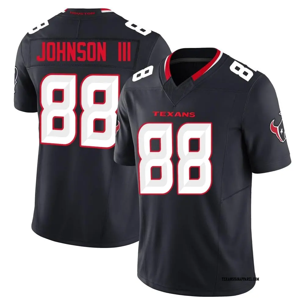 Limited Navy Youth Johnny Johnson III Houston Texans Alternate Vapor F.U.S.E. Jersey
