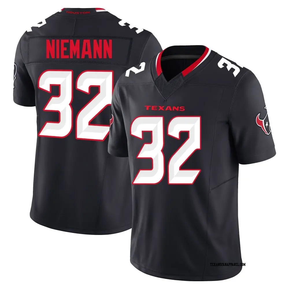 Limited Navy Youth Nick Niemann Houston Texans Alternate Vapor F.U.S.E. Jersey