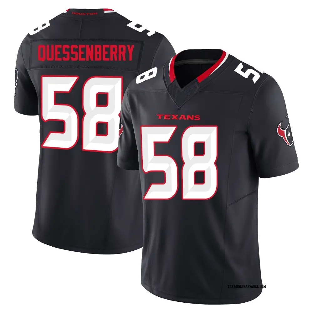 Limited Navy Youth Scott Quessenberry Houston Texans Alternate Vapor F.U.S.E. Jersey