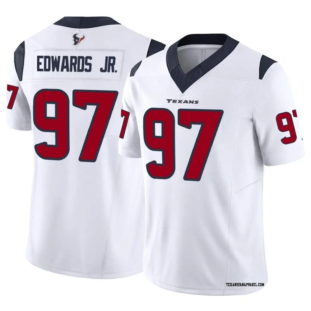 Limited White Men's Mario Edwards Jr. Houston Texans Vapor F.U.S.E. Jersey