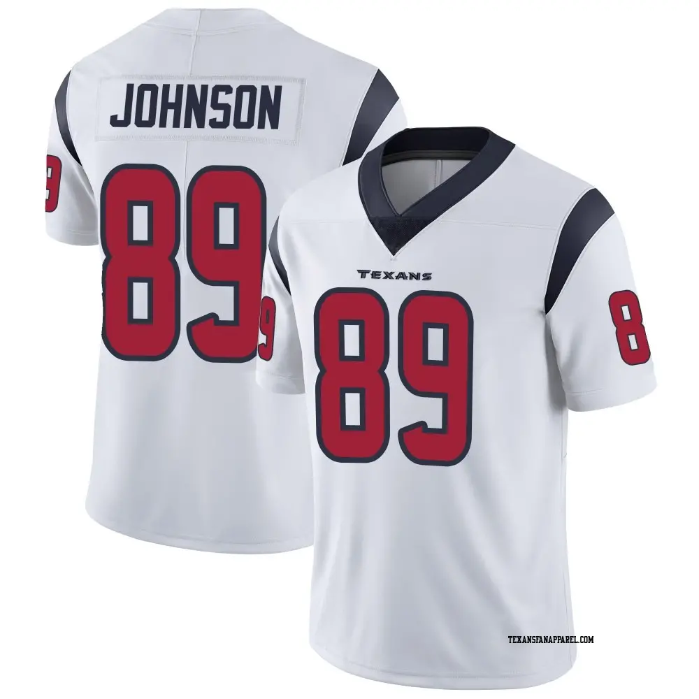 Limited White Men's Xavier Johnson Houston Texans Vapor Untouchable Jersey