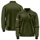 Olive Men's Houston Texans Salute to Service Sideline Performance Jacket