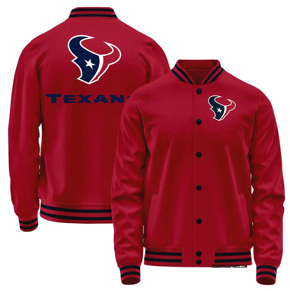 Red Youth Houston Texans Full-Snap Jacket